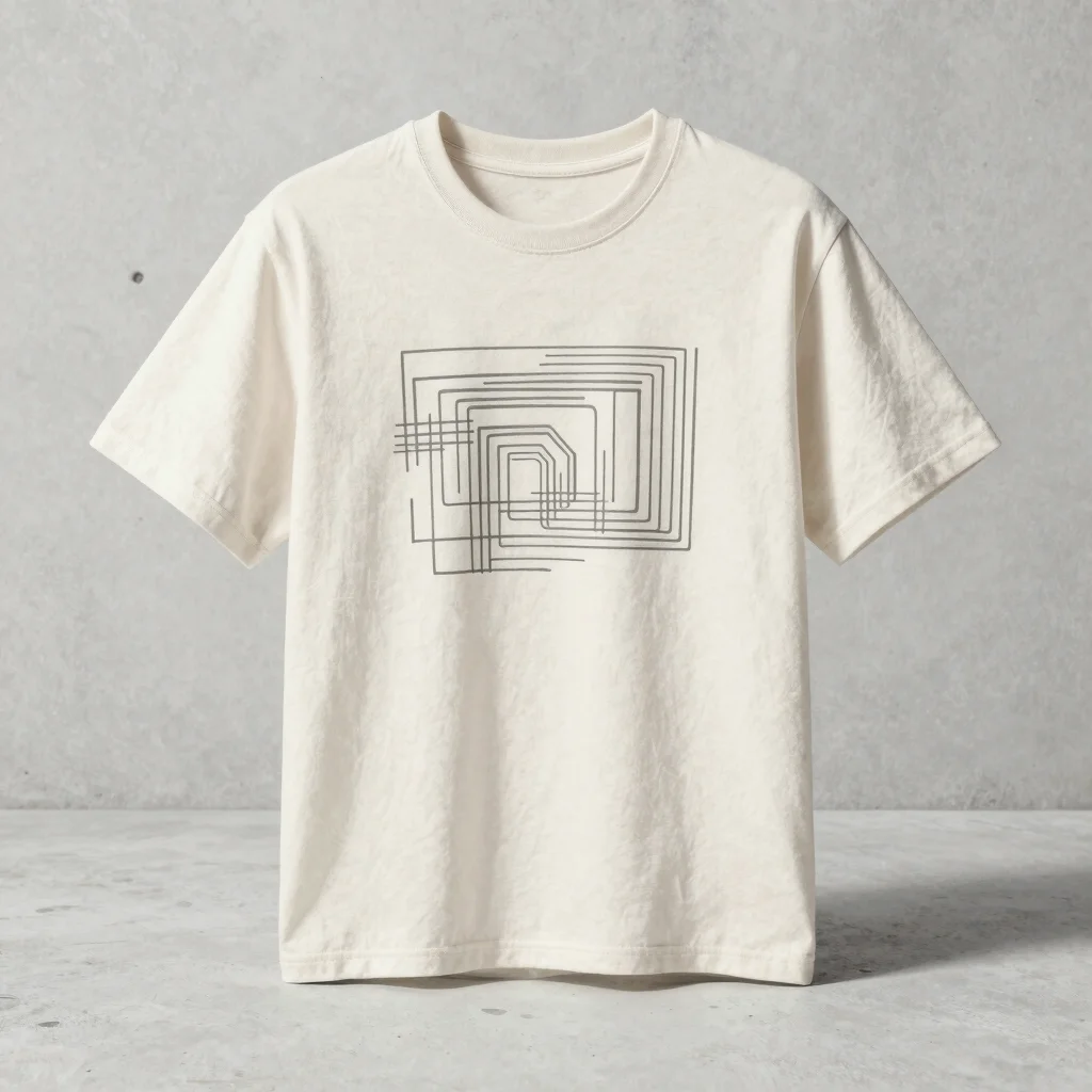 Concrete Trace Tee - oversized T-shirt by SIALTOWER